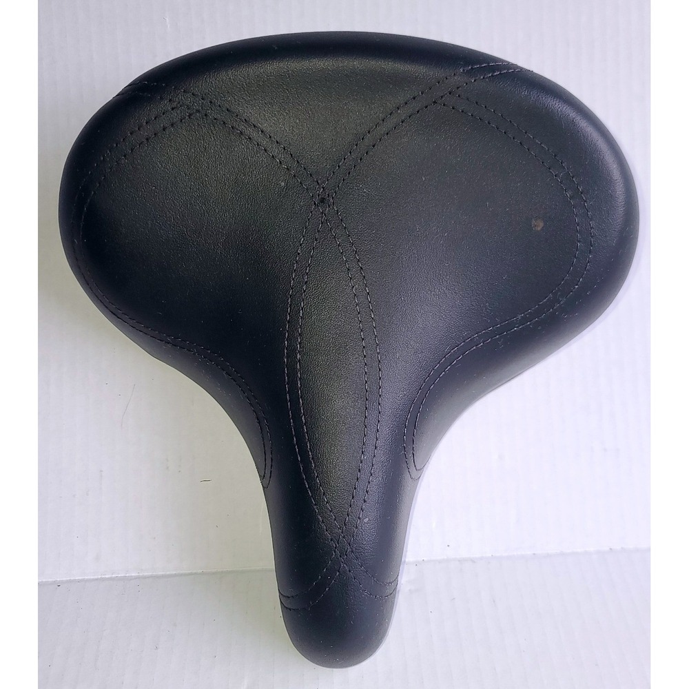 Electra Bicycle Saddle Black Wide Comfort Cruiser Bike Seat with Stitching